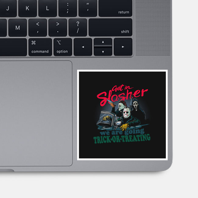 Get In Slasher-None-Glossy-Sticker-AndreusD