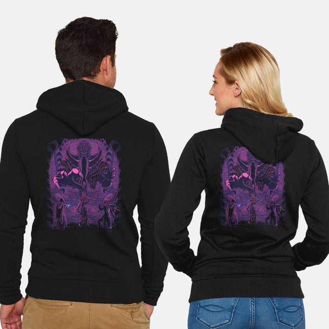 The Mindflayer's Den-Unisex-Zip-Up-Sweatshirt-JCMaziu