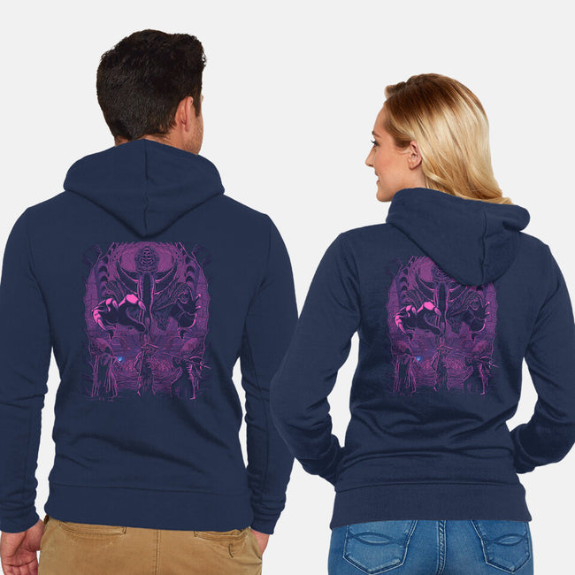 The Mindflayer's Den-Unisex-Zip-Up-Sweatshirt-JCMaziu