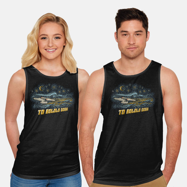 To Boldly Gogh-Unisex-Basic-Tank-kg07