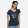 To Boldly Gogh-Womens-V-Neck-Tee-kg07