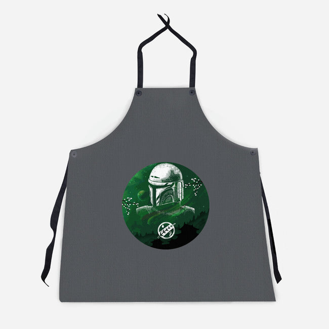 Hunter Galaxy-Unisex-Kitchen-Apron-Astrobot Invention