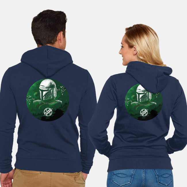 Hunter Galaxy-Unisex-Zip-Up-Sweatshirt-Astrobot Invention