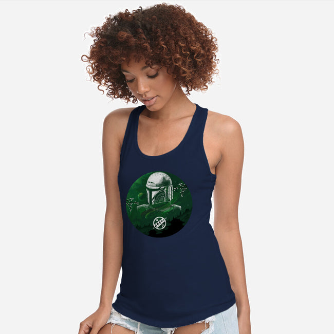 Hunter Galaxy-Womens-Racerback-Tank-Astrobot Invention