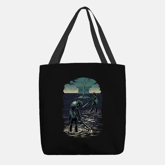 Link Vs Dark Link-None-Basic Tote-Bag-Diego Oliver