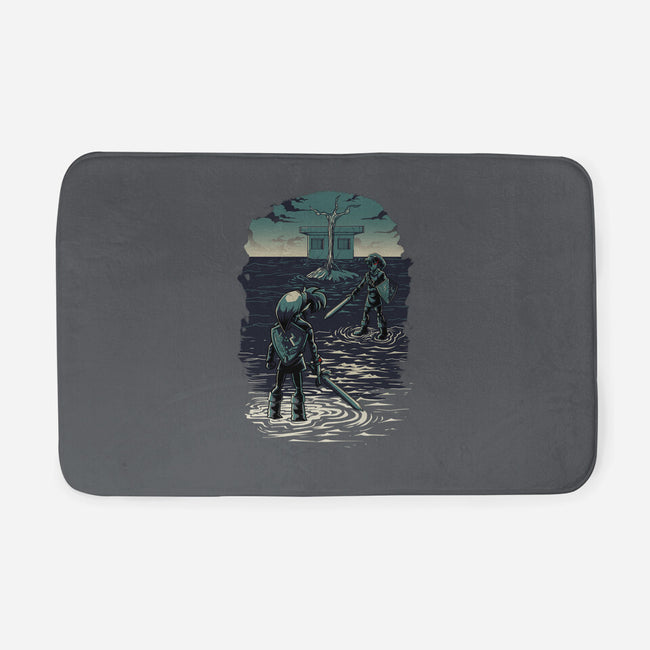 Link Vs Dark Link-None-Memory Foam-Bath Mat-Diego Oliver