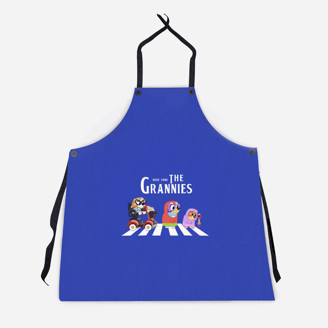 Grannies Crossing-Unisex-Kitchen-Apron-Alexhefe