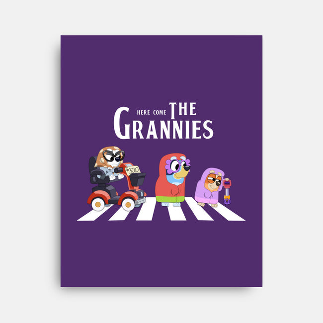 Grannies Crossing-None-Stretched-Canvas-Alexhefe