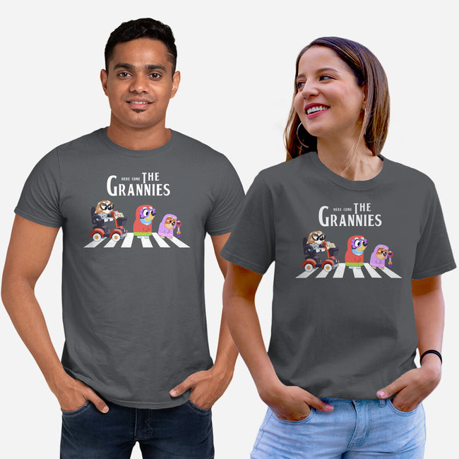 Grannies Crossing-Unisex-Basic-Tee-Alexhefe