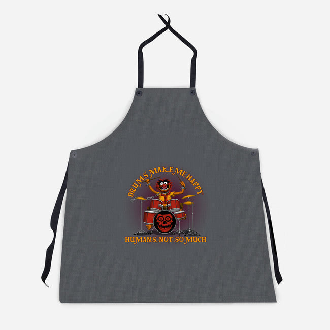 Drums Make Me Happy-Unisex-Kitchen-Apron-rmatix