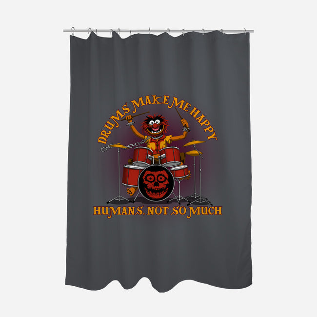 Drums Make Me Happy-None-Polyester-Shower Curtain-rmatix