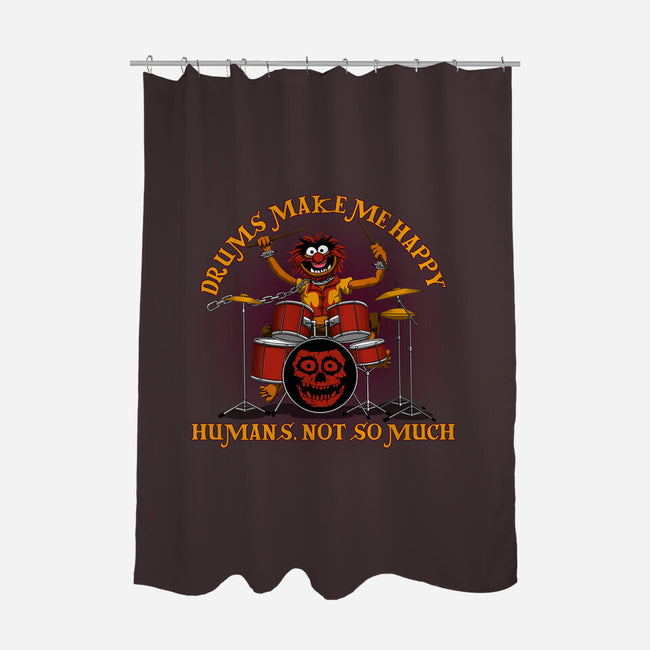 Drums Make Me Happy-None-Polyester-Shower Curtain-rmatix