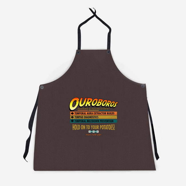 Ouroboros Repairs-Unisex-Kitchen-Apron-rocketman_art