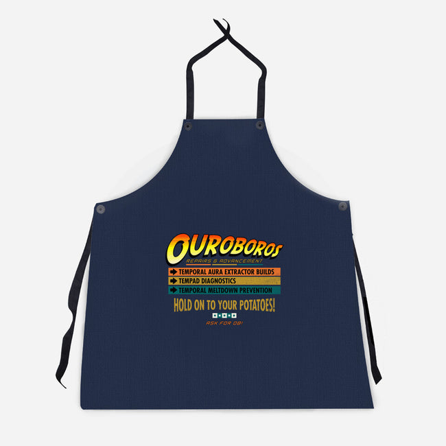 Ouroboros Repairs-Unisex-Kitchen-Apron-rocketman_art