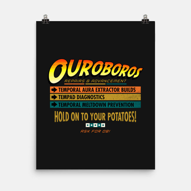 Ouroboros Repairs-None-Matte-Poster-rocketman_art