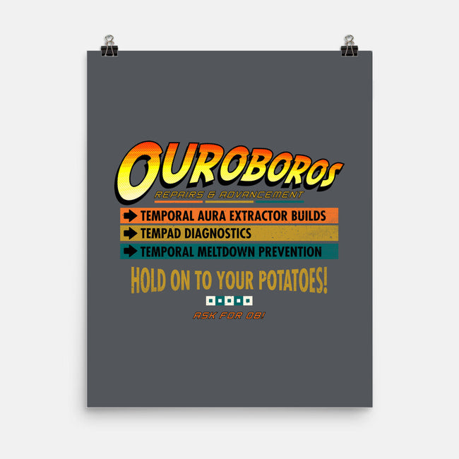 Ouroboros Repairs-None-Matte-Poster-rocketman_art