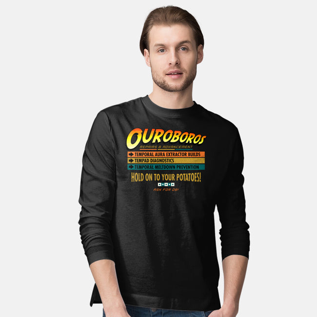 Ouroboros Repairs-Mens-Long Sleeved-Tee-rocketman_art