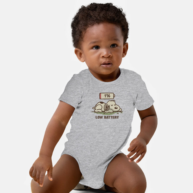 Low Battery-Baby-Basic-Onesie-Xentee