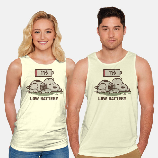 Low Battery-Unisex-Basic-Tank-Xentee