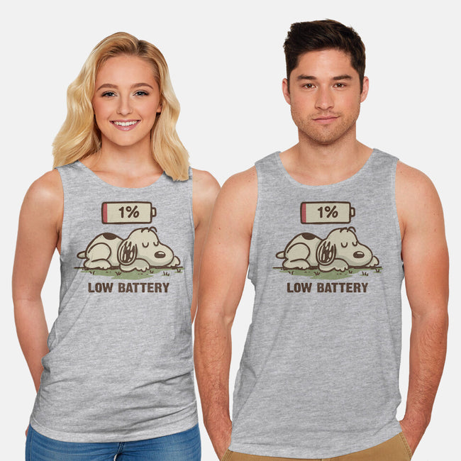 Low Battery-Unisex-Basic-Tank-Xentee