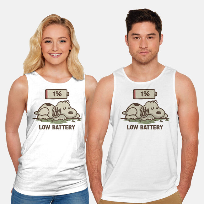 Low Battery-Unisex-Basic-Tank-Xentee