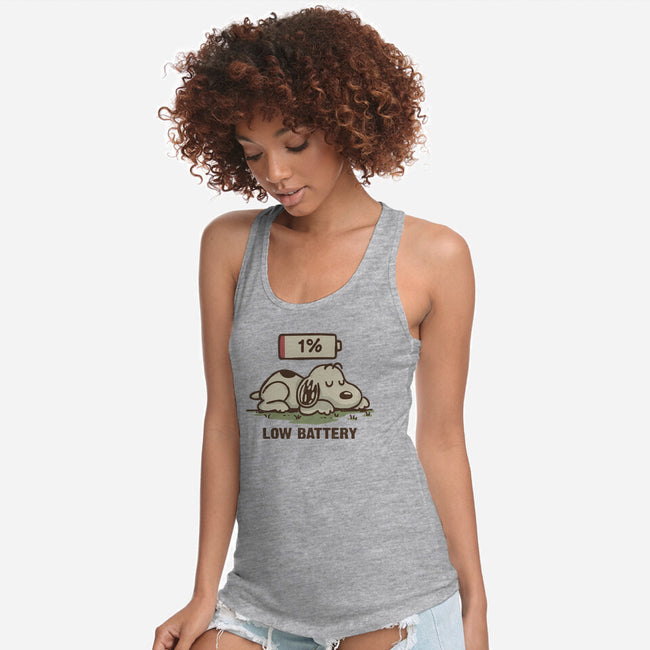 Low Battery-Womens-Racerback-Tank-Xentee