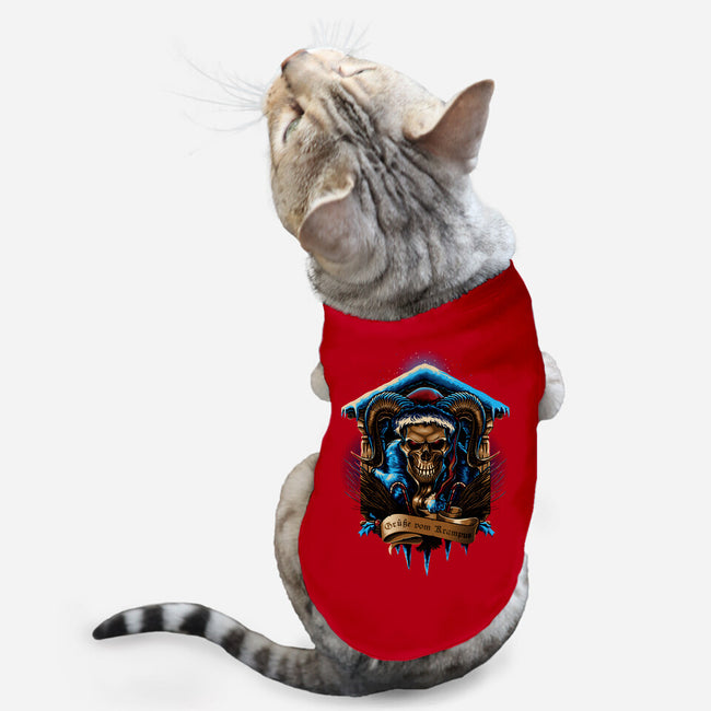 The Shrine Of Krampus-Cat-Basic-Pet Tank-daobiwan