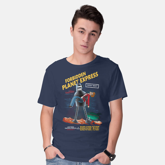 Forbidden Planet Express-Mens-Basic-Tee-ladymagumba