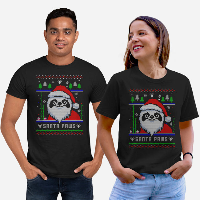 Santa Paws Christmas Panda-Unisex-Basic-Tee-constantine2454