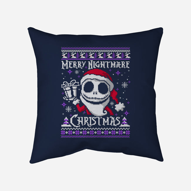 Merry Nightmare Christmas-None-Removable Cover-Throw Pillow-NemiMakeit