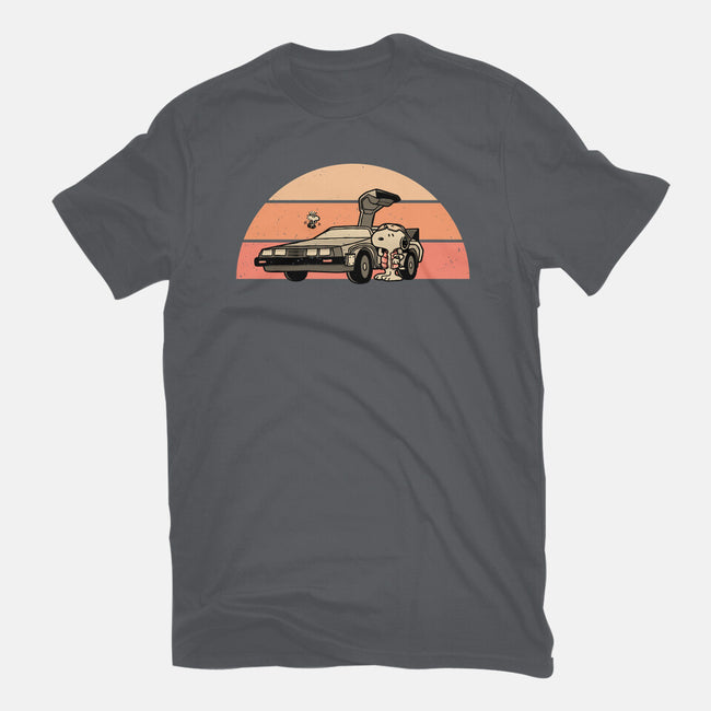 Outatime Beagle-Womens-Basic-Tee-retrodivision