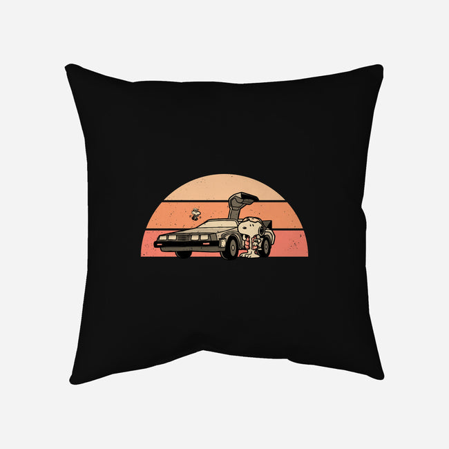 Outatime Beagle-None-Removable Cover-Throw Pillow-retrodivision