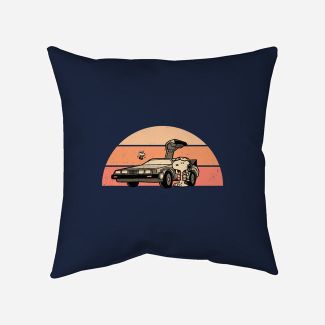 Outatime Beagle-None-Removable Cover-Throw Pillow-retrodivision