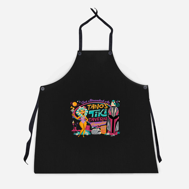 Tano's Tiki Tavern-Unisex-Kitchen-Apron-Wheels