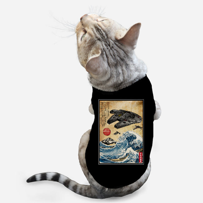 Rebels In Japan Woodblock-Cat-Basic-Pet Tank-DrMonekers