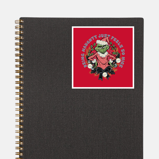 Naughty Grinch-None-Glossy-Sticker-momma_gorilla