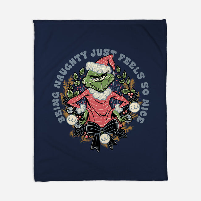 Naughty Grinch-None-Fleece-Blanket-momma_gorilla