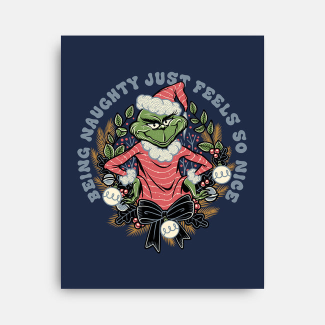 Naughty Grinch-None-Stretched-Canvas-momma_gorilla