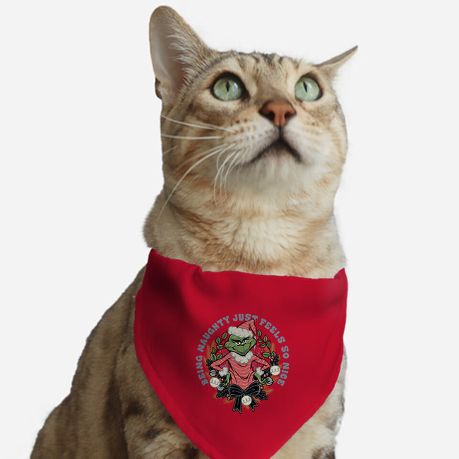 Naughty Grinch-Cat-Adjustable-Pet Collar-momma_gorilla