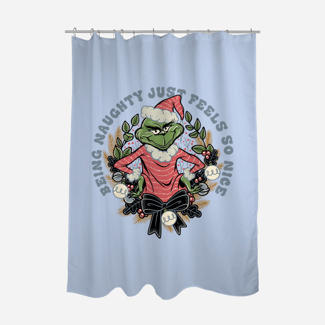 Naughty Grinch-None-Polyester-Shower Curtain-momma_gorilla