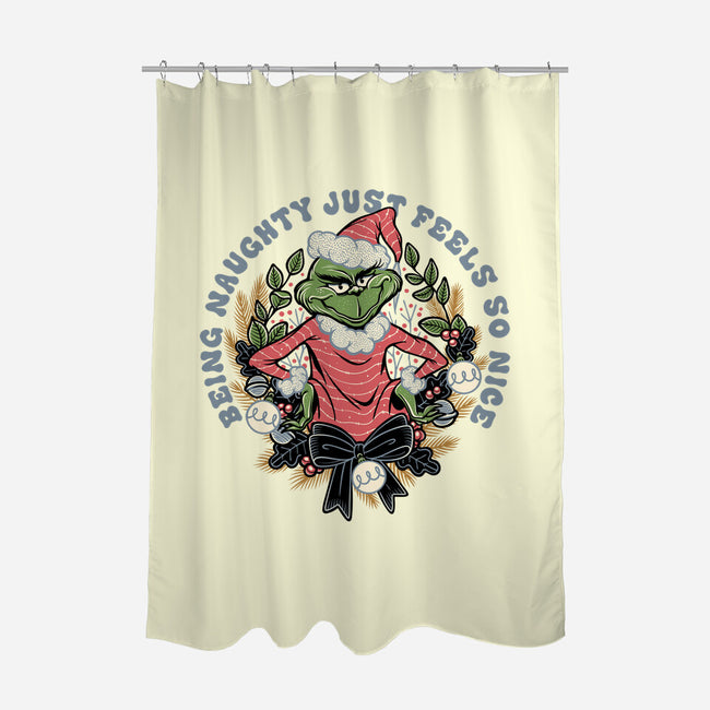 Naughty Grinch-None-Polyester-Shower Curtain-momma_gorilla