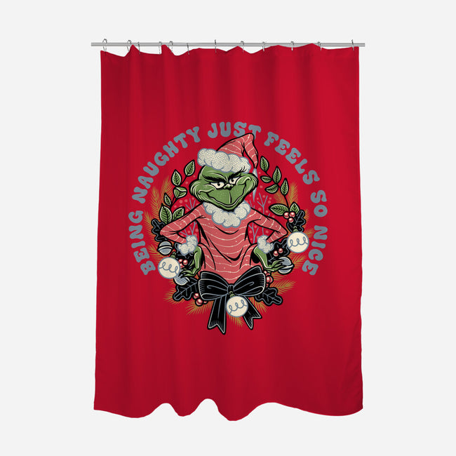 Naughty Grinch-None-Polyester-Shower Curtain-momma_gorilla