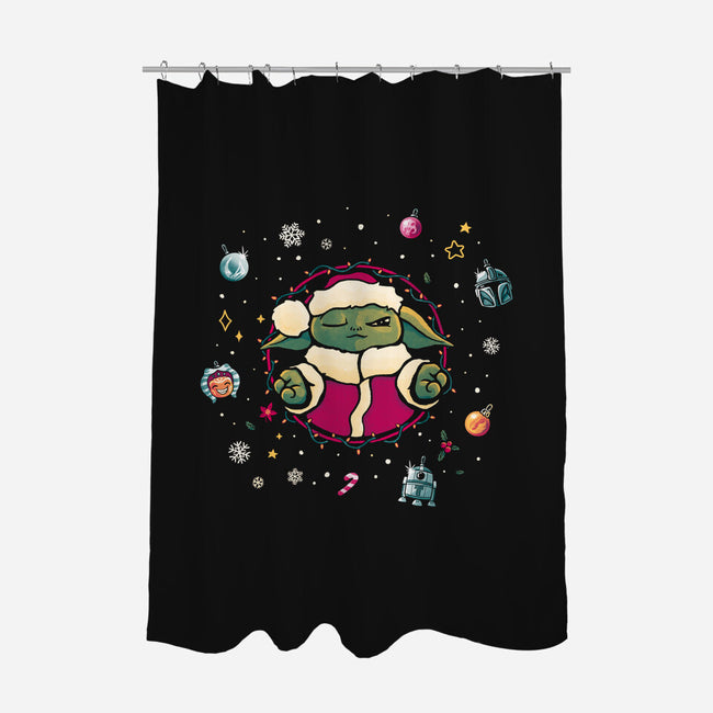 Christmas Meditation-None-Polyester-Shower Curtain-teesgeex