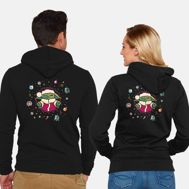 Christmas Meditation-Unisex-Zip-Up-Sweatshirt-teesgeex