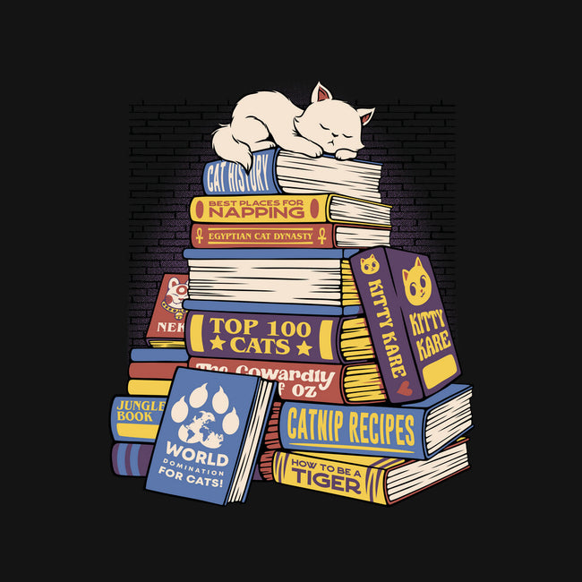 Cat Books Feline Library-Unisex-Basic-Tank-tobefonseca