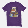 Cat Books Feline Library-Youth-Basic-Tee-tobefonseca