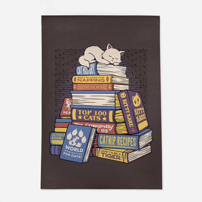 Cat Books Feline Library-None-Indoor-Rug-tobefonseca