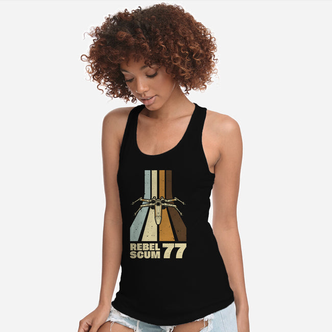 Retro Vintage Scum-Womens-Racerback-Tank-retrodivision