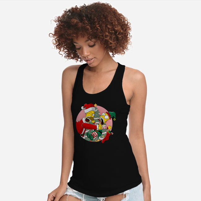 Not Santa's Helper-Womens-Racerback-Tank-MarianoSan