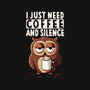 Coffee And Silence-Womens-Basic-Tee-ducfrench